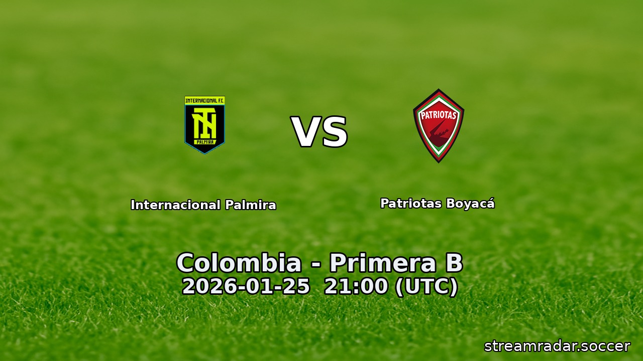Internacional Palmira vs Patriotas Boyacá