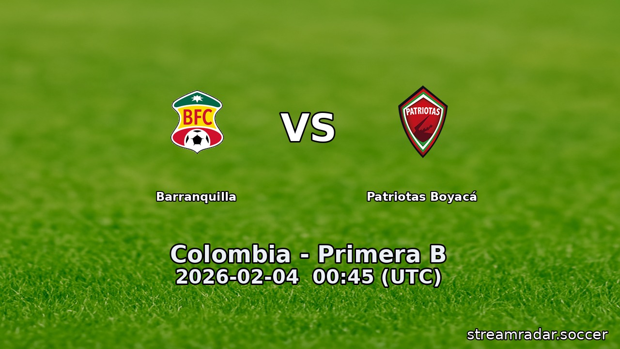 Barranquilla vs Patriotas Boyacá