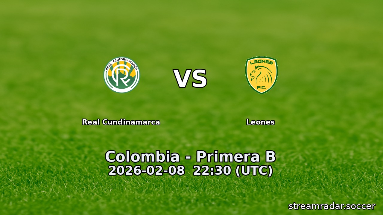 Real Cundinamarca vs Leones