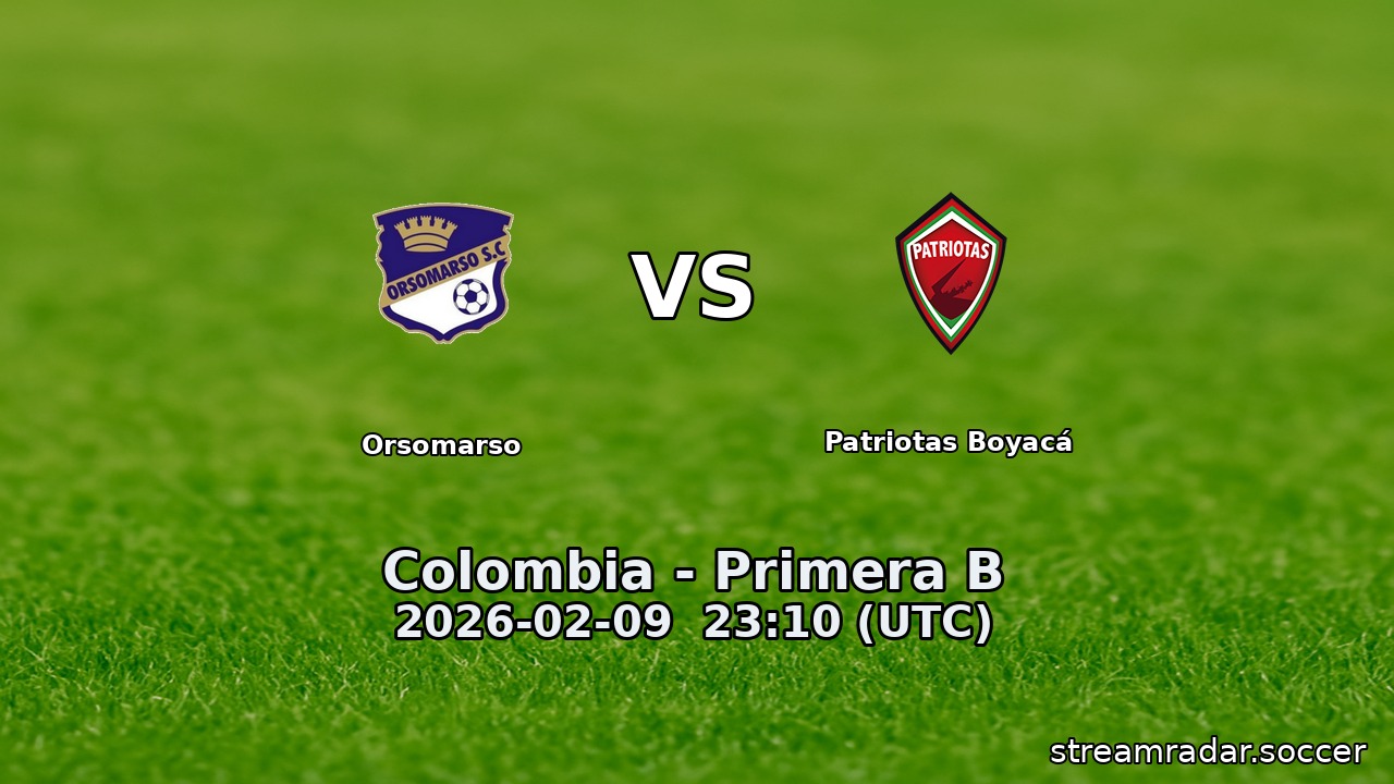 Orsomarso vs Patriotas Boyacá