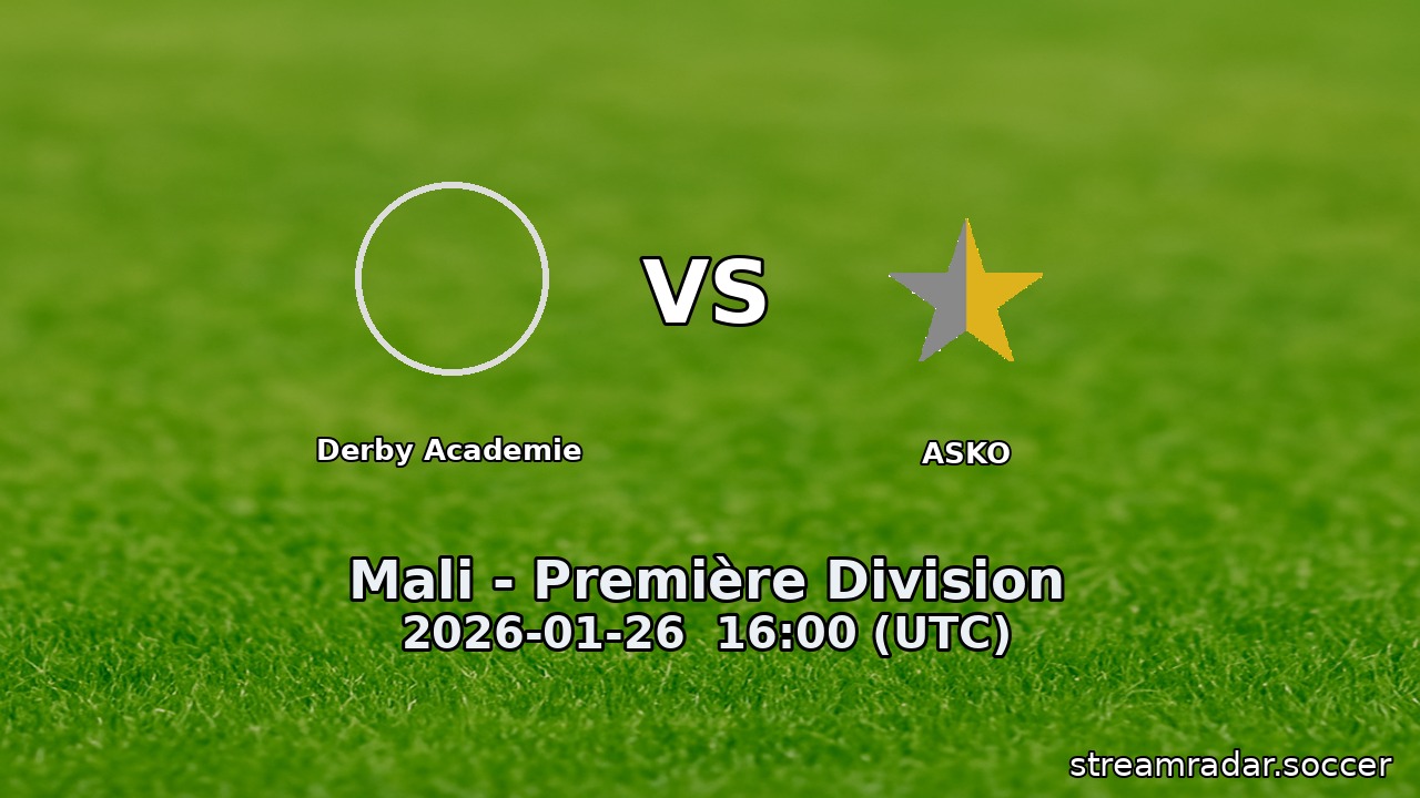 Derby Academie vs ASKO