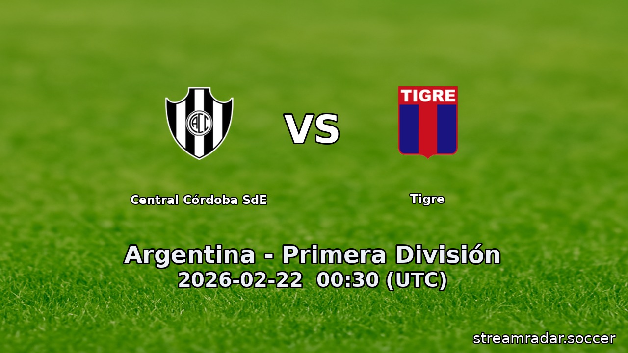 Central Córdoba SdE vs Tigre