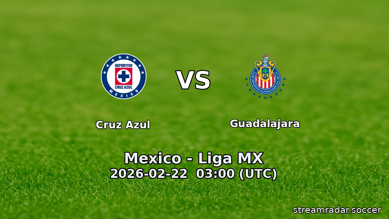 Cruz Azul vs Guadalajara