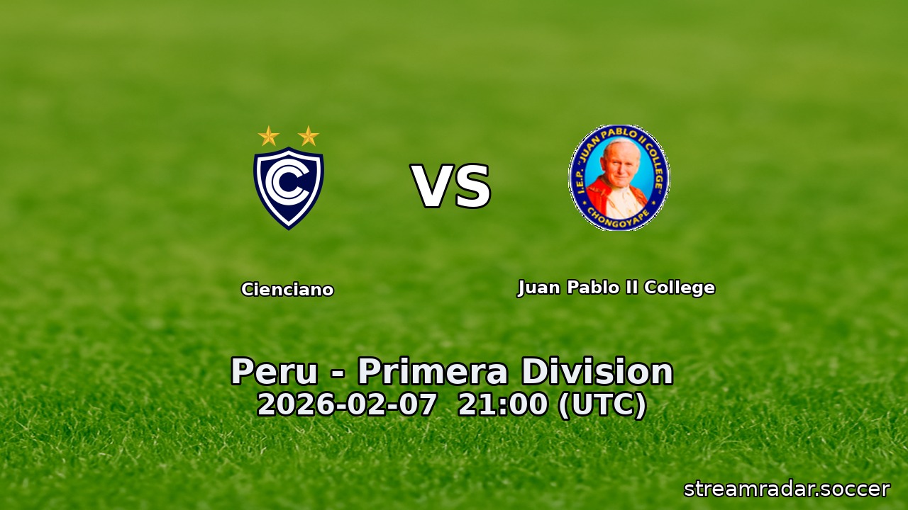 Cienciano vs Juan Pablo II College