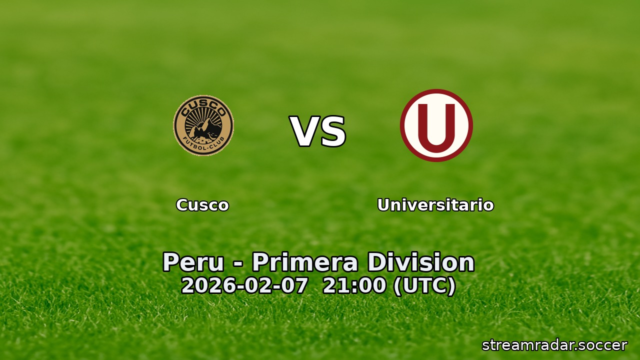 Cusco vs Universitario