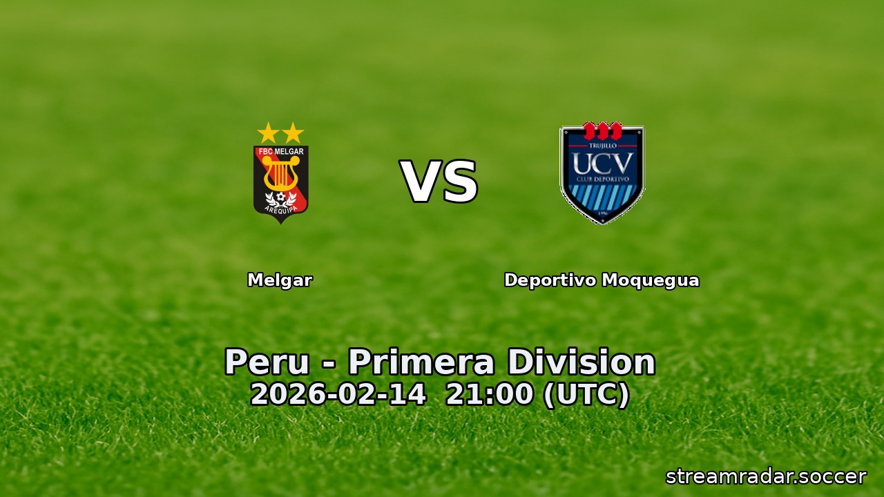 Melgar vs Deportivo Moquegua