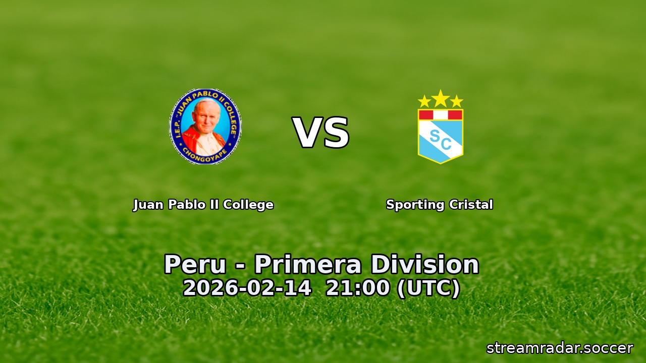 Juan Pablo II College vs Sporting Cristal