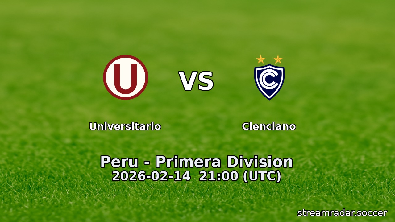 Universitario vs Cienciano