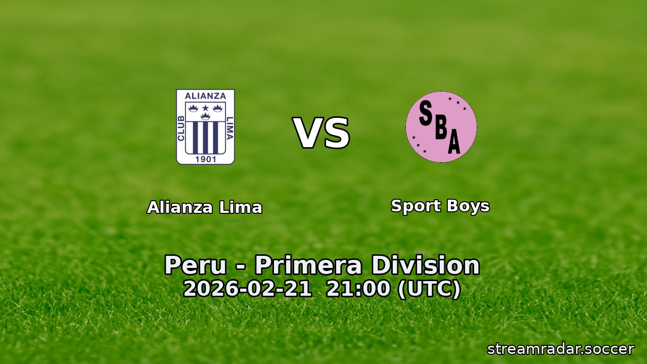 Alianza Lima vs Sport Boys