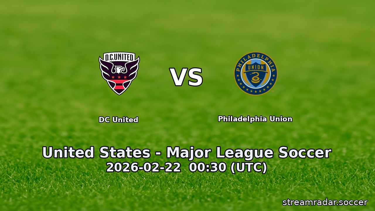 DC United vs Philadelphia Union