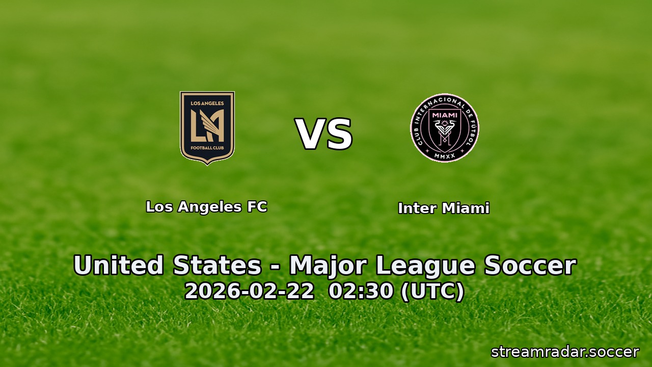 Los Angeles FC vs Inter Miami