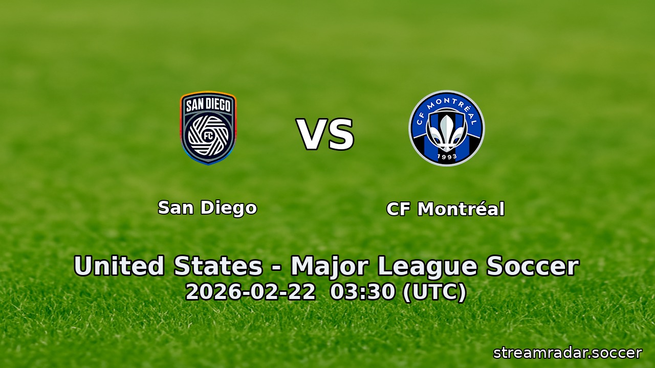 San Diego vs CF Montréal