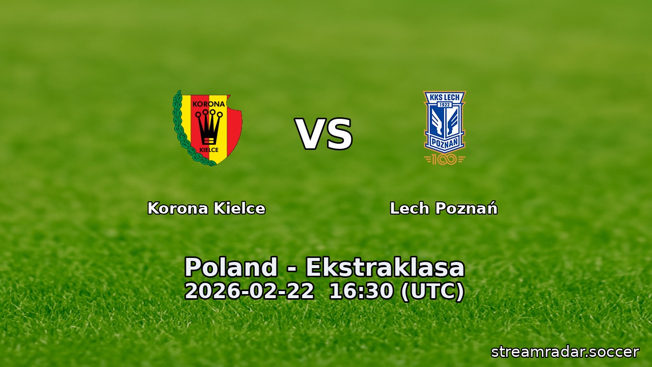 Korona Kielce vs Lech Poznań