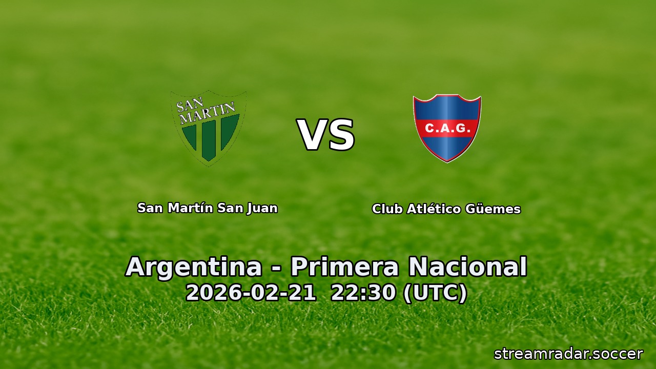 San Martín San Juan vs Club Atlético Güemes