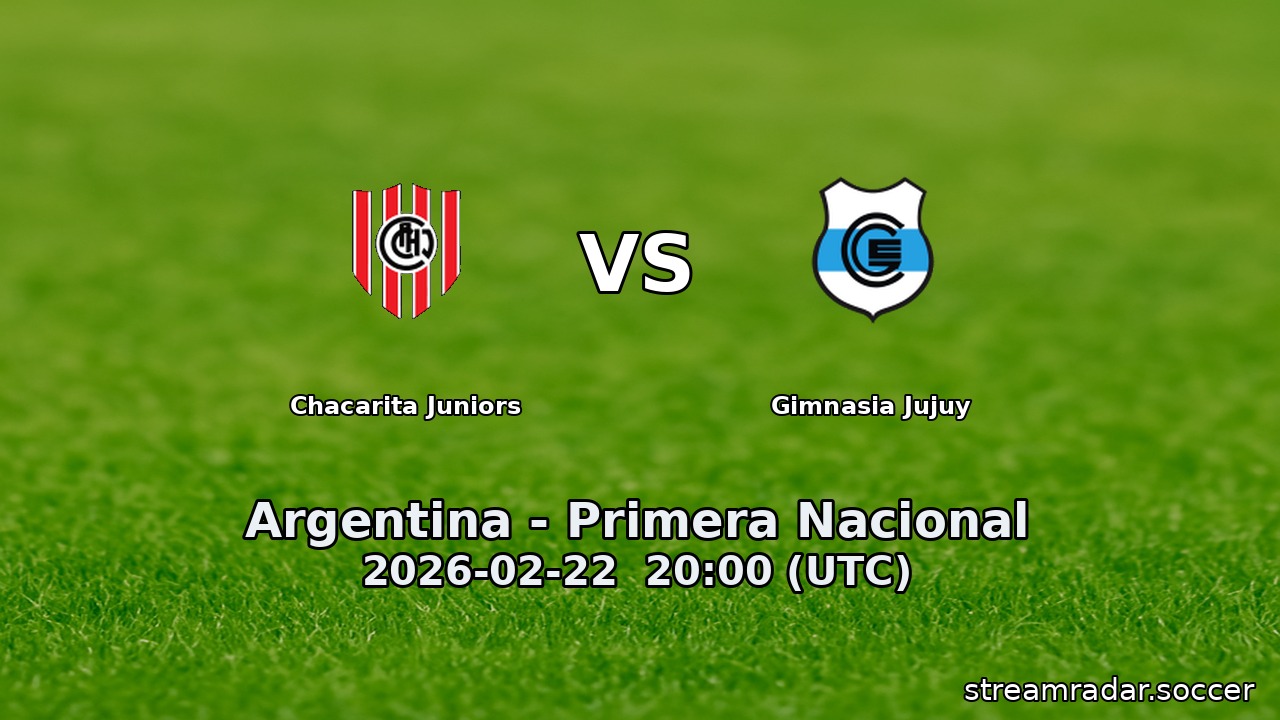 Chacarita Juniors vs Gimnasia Jujuy