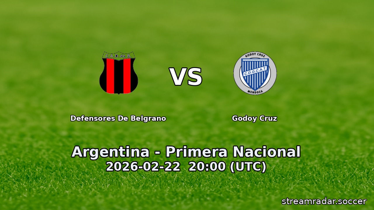 Defensores De Belgrano vs Godoy Cruz