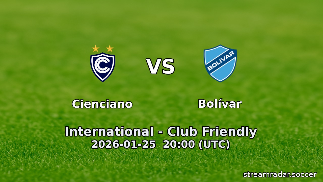 Cienciano vs Bolívar