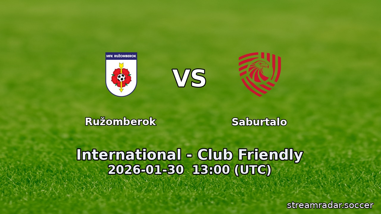 Ružomberok vs Saburtalo