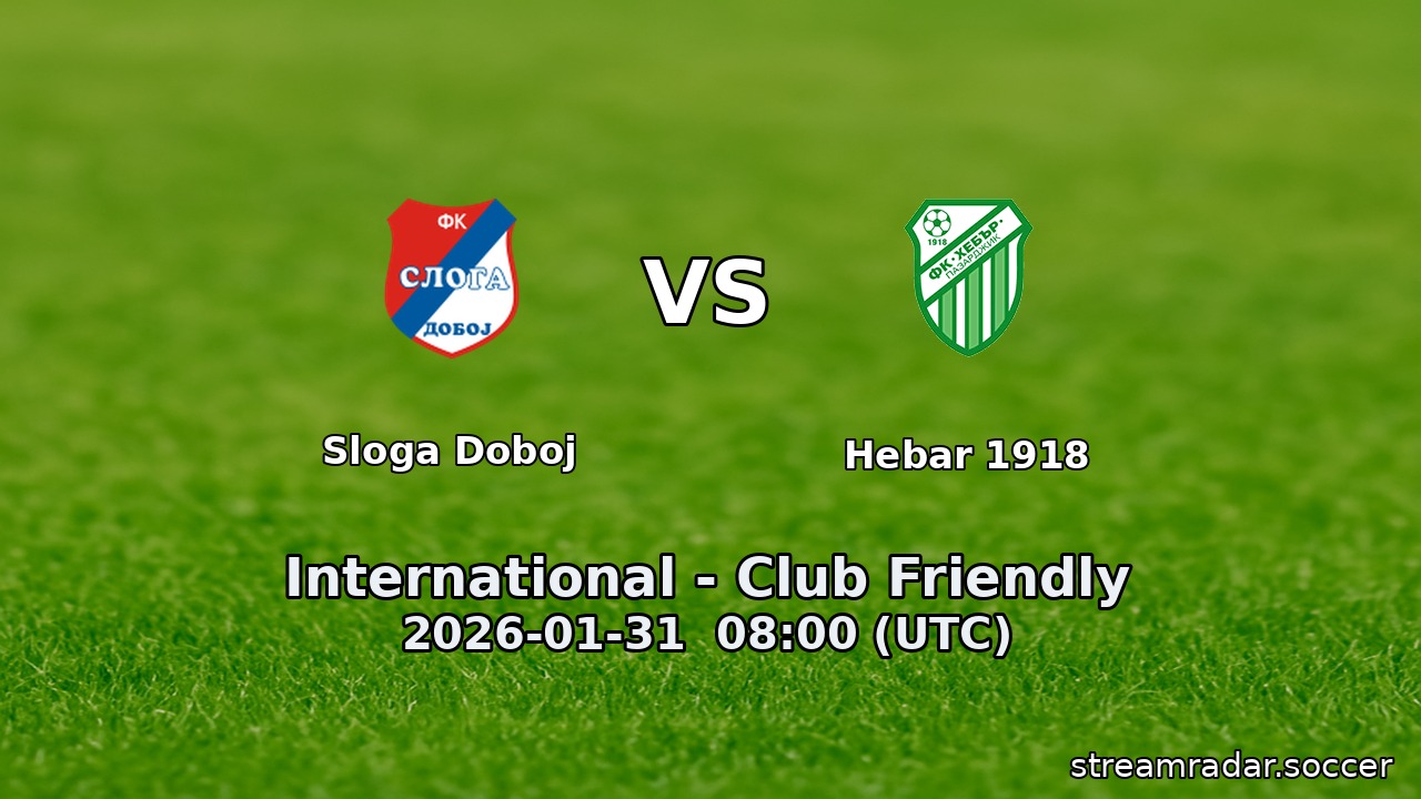 Sloga Doboj vs Hebar 1918