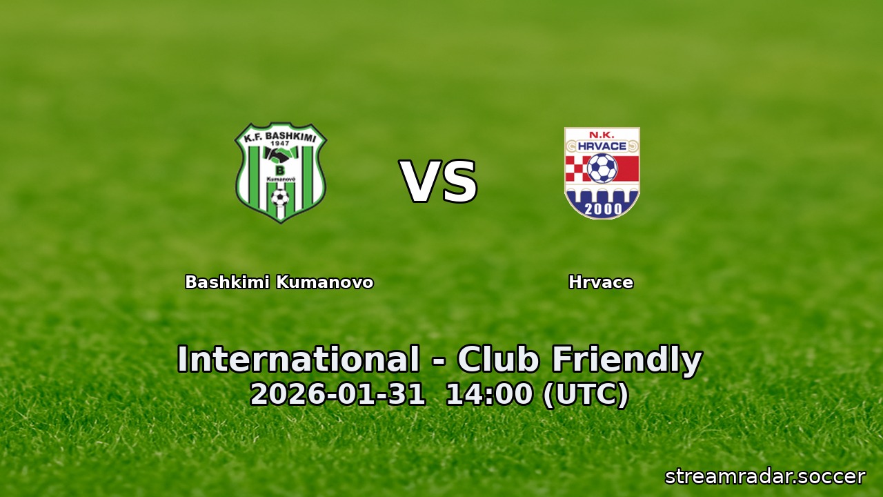 Bashkimi Kumanovo vs Hrvace