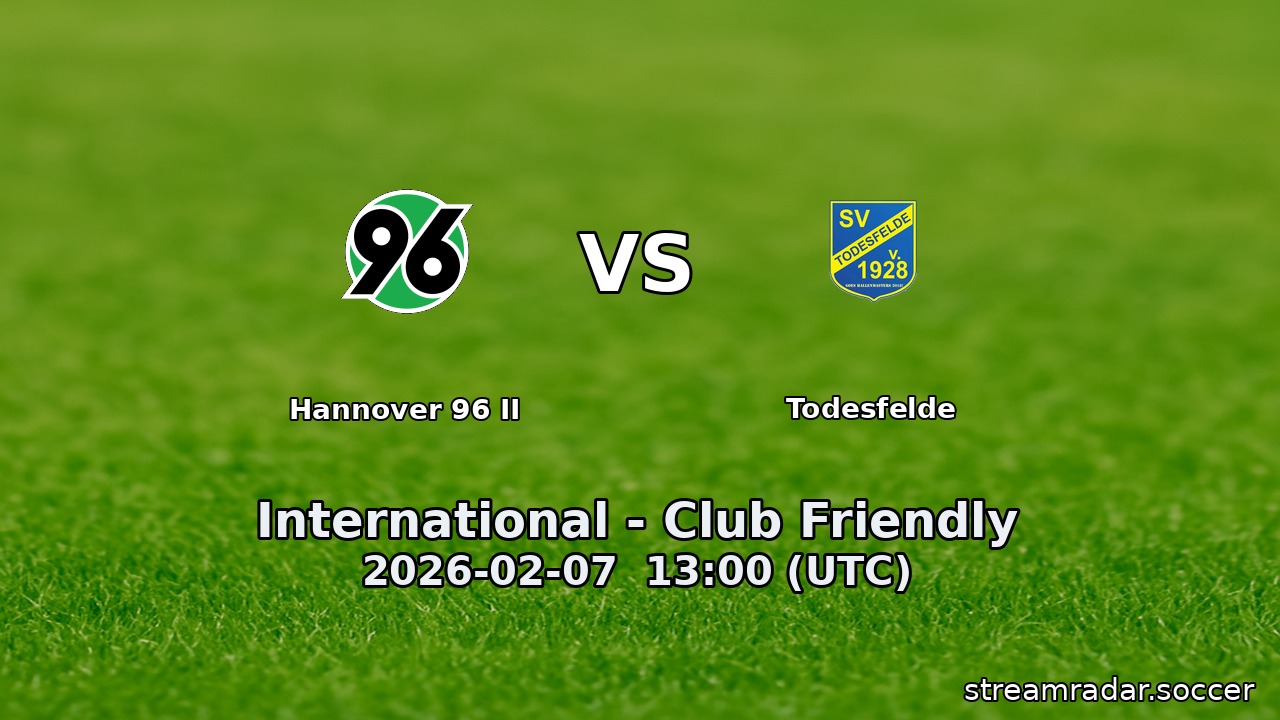 Hannover 96 II vs Todesfelde
