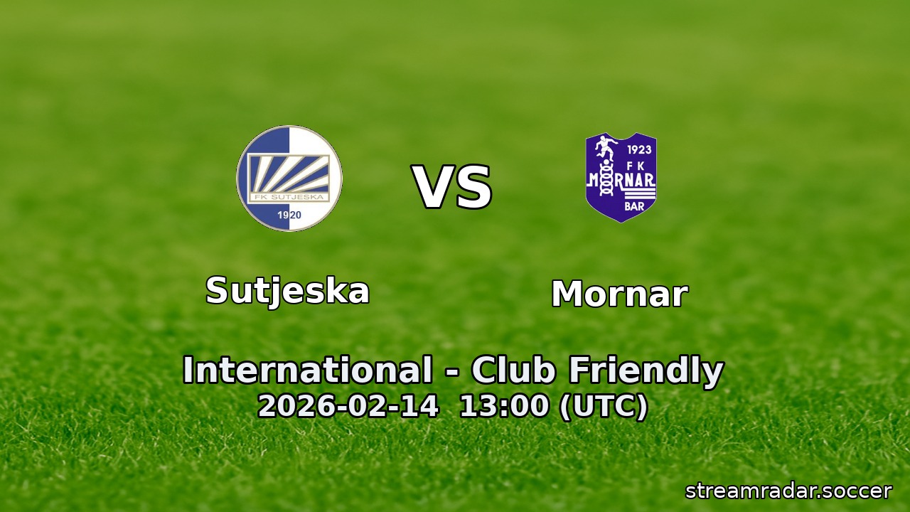 Sutjeska vs Mornar