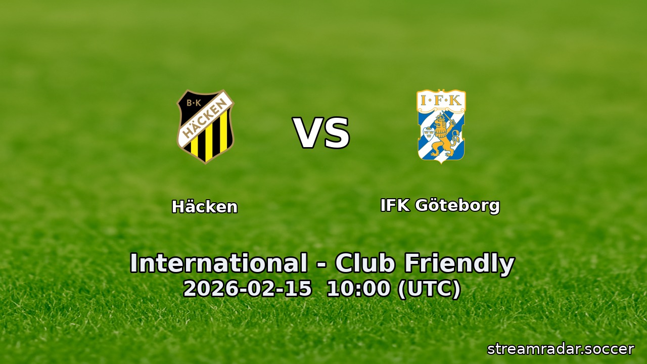Häcken vs IFK Göteborg
