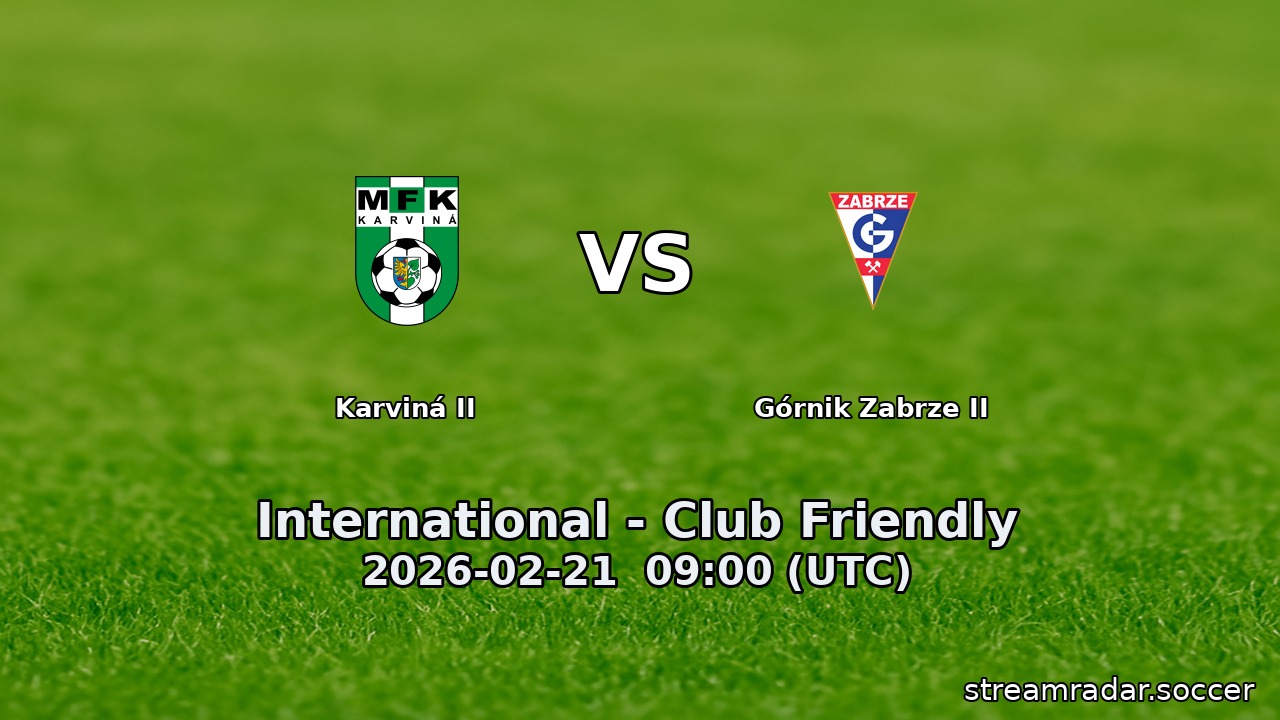 Karviná II vs Górnik Zabrze II