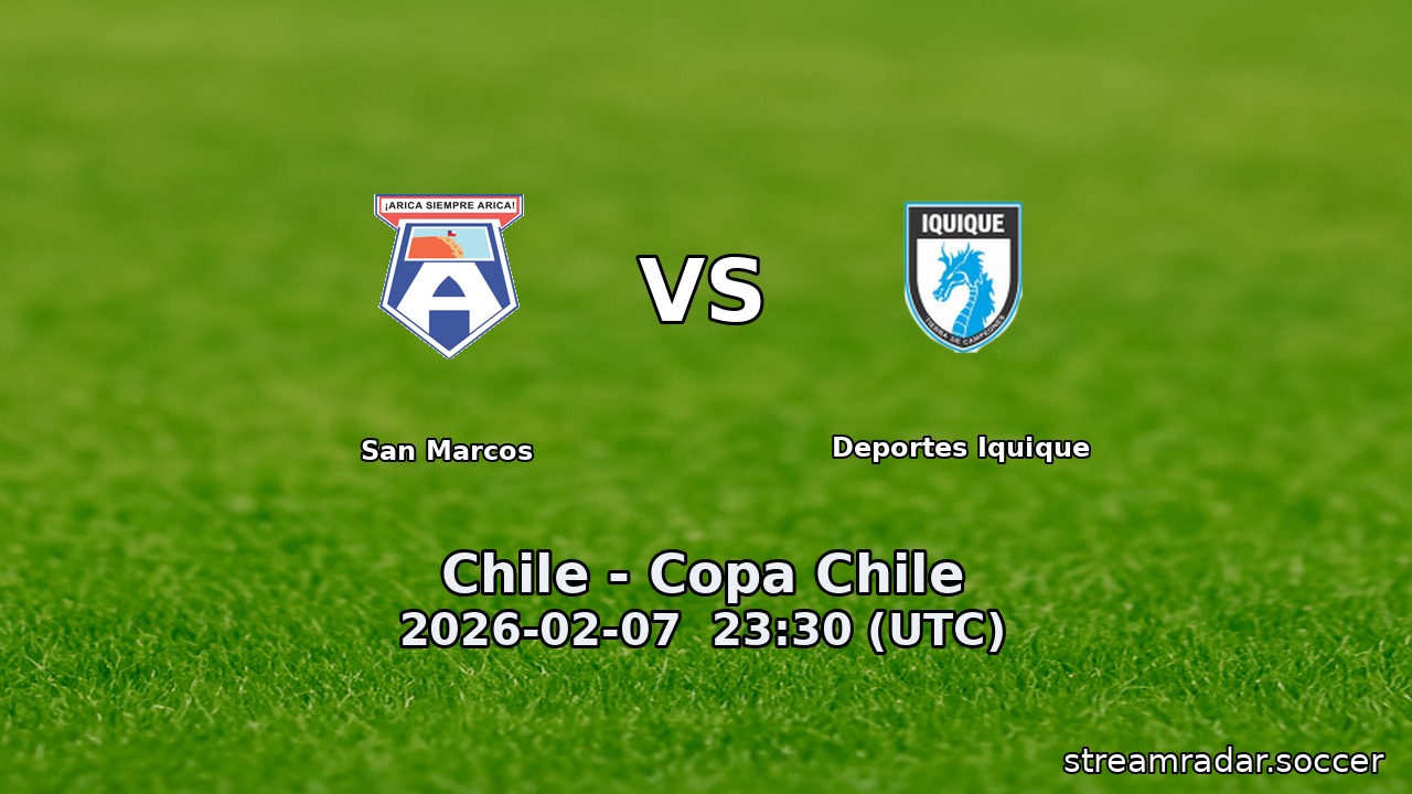San Marcos vs Deportes Iquique