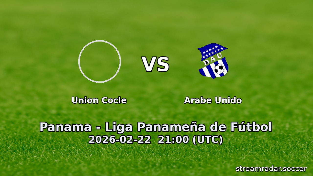 Union Cocle vs Arabe Unido