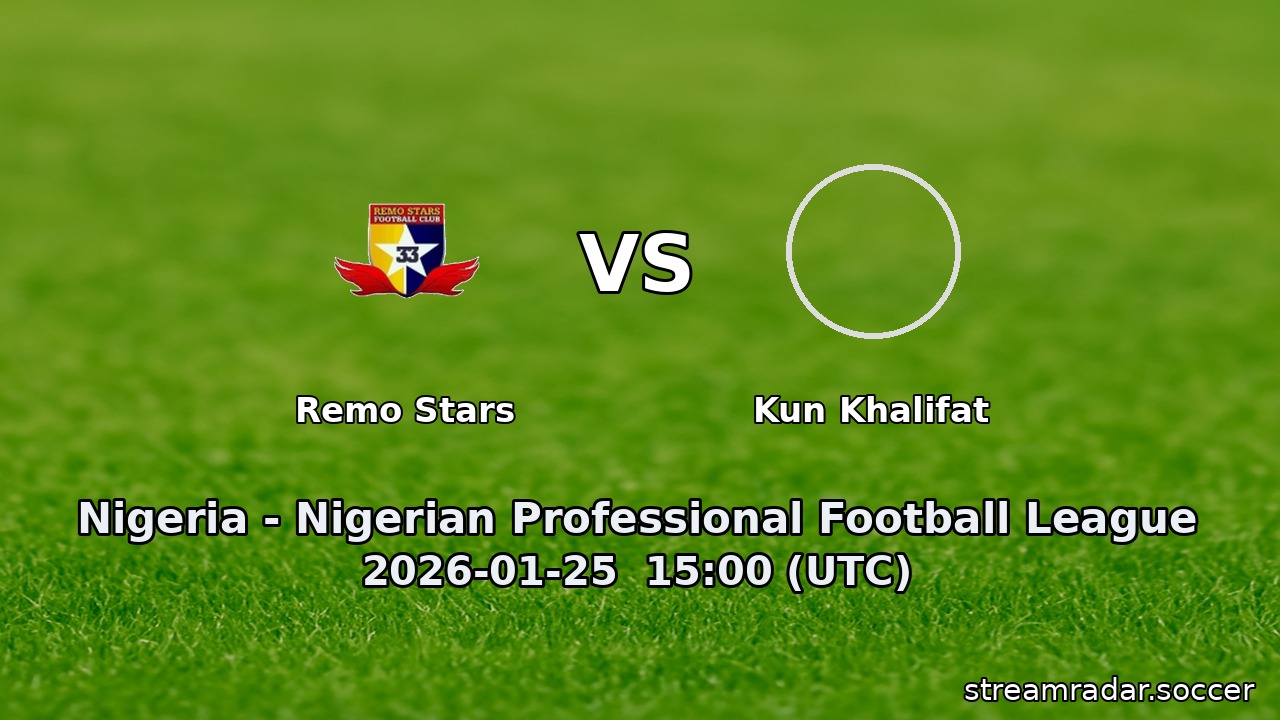 Remo Stars vs Kun Khalifat