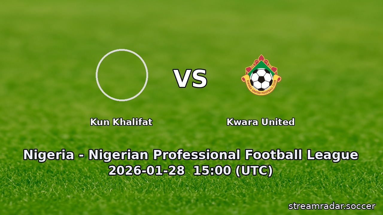 Kun Khalifat vs Kwara United