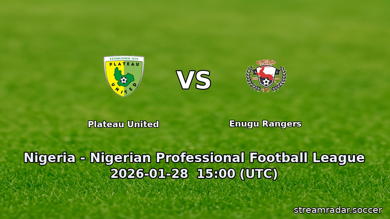 Plateau United vs Enugu Rangers