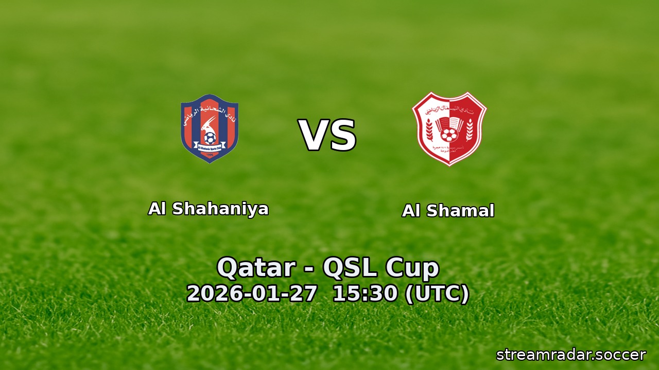 Al Shahaniya vs Al Shamal