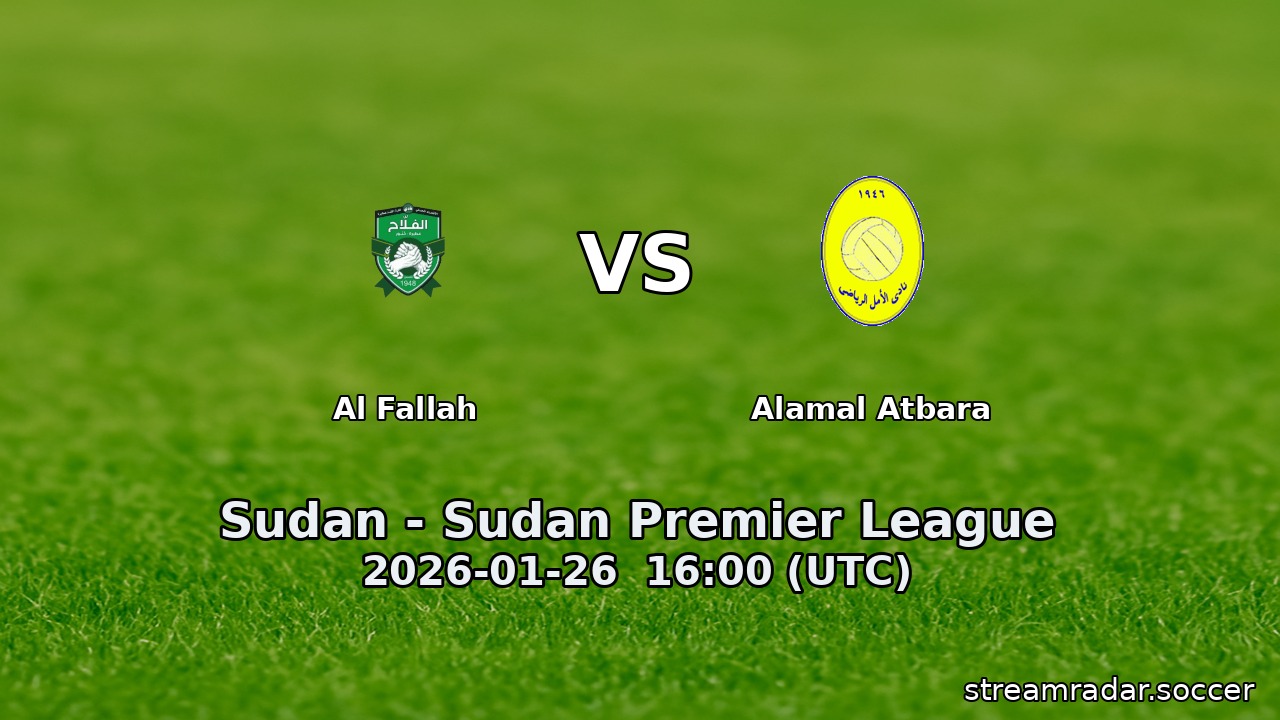 Al Fallah vs Alamal Atbara