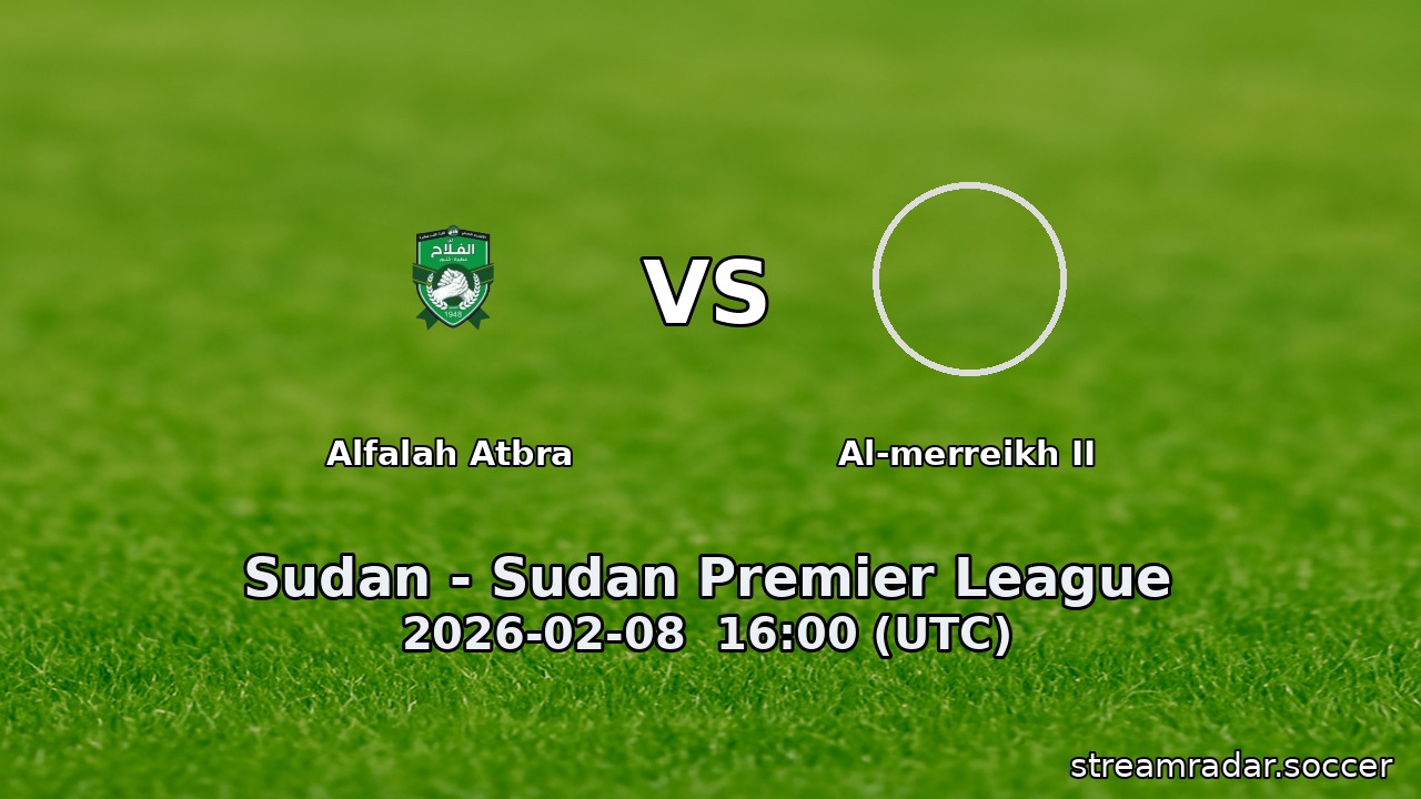 Alfalah Atbra vs Al-merreikh II