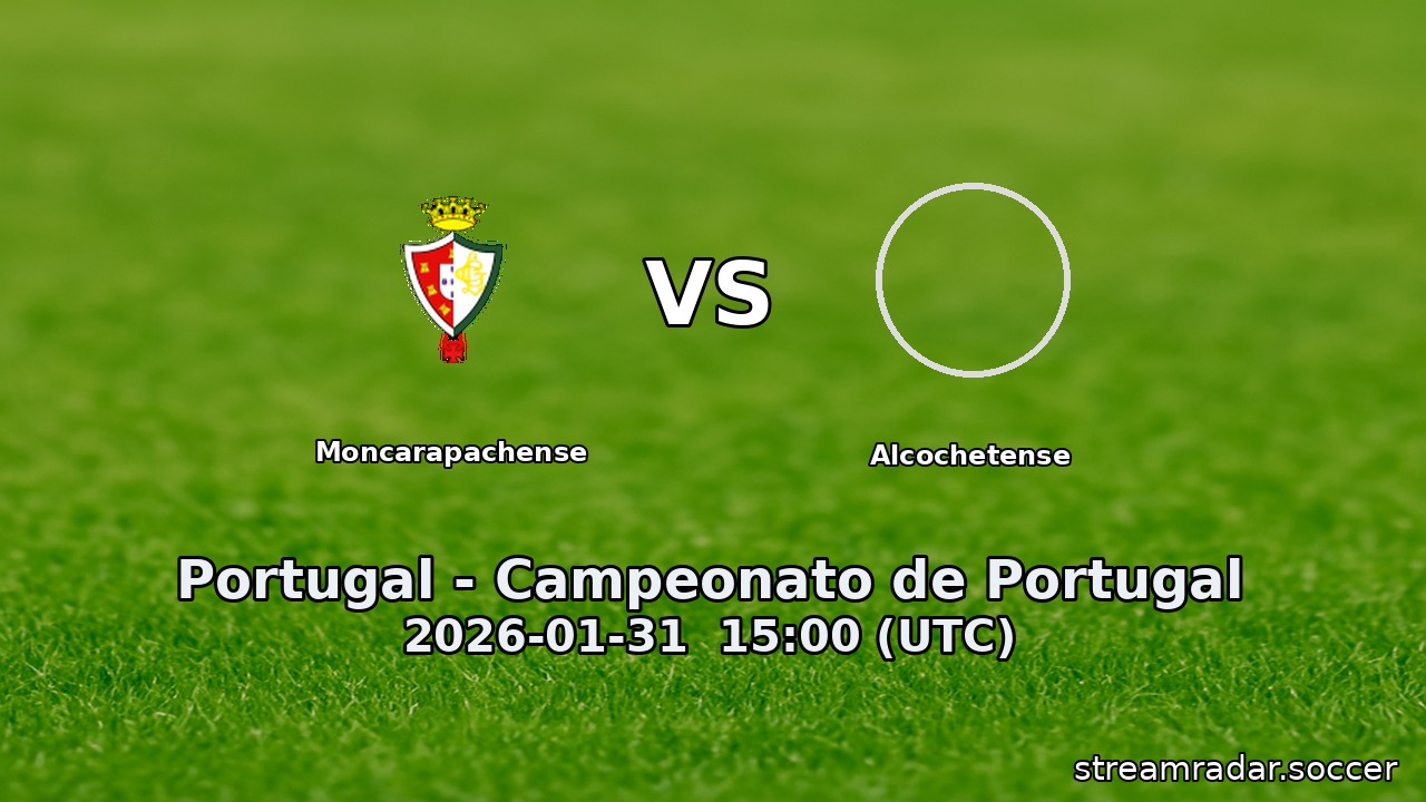 Moncarapachense vs Alcochetense