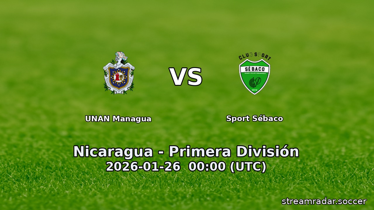 UNAN Managua vs Sport Sébaco