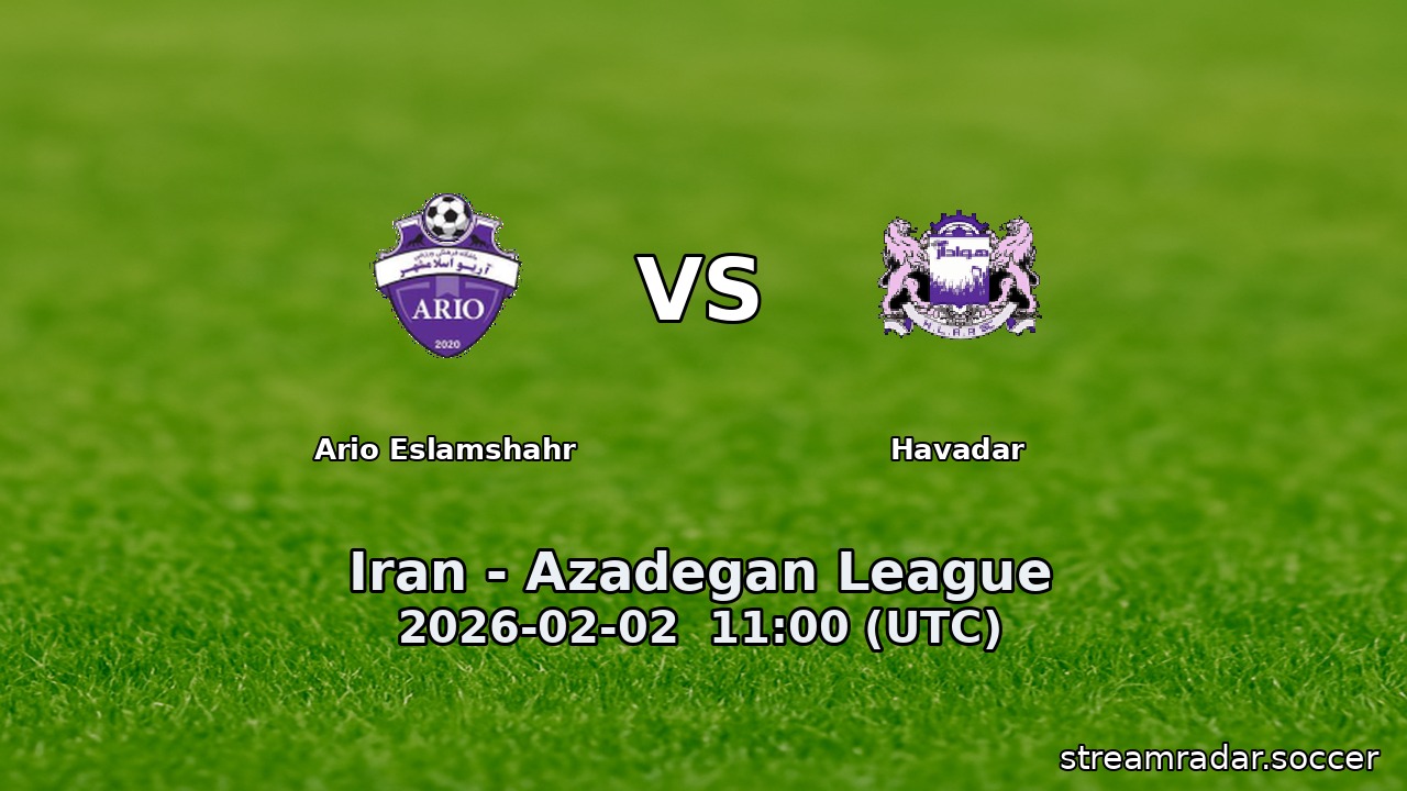 Ario Eslamshahr vs Havadar