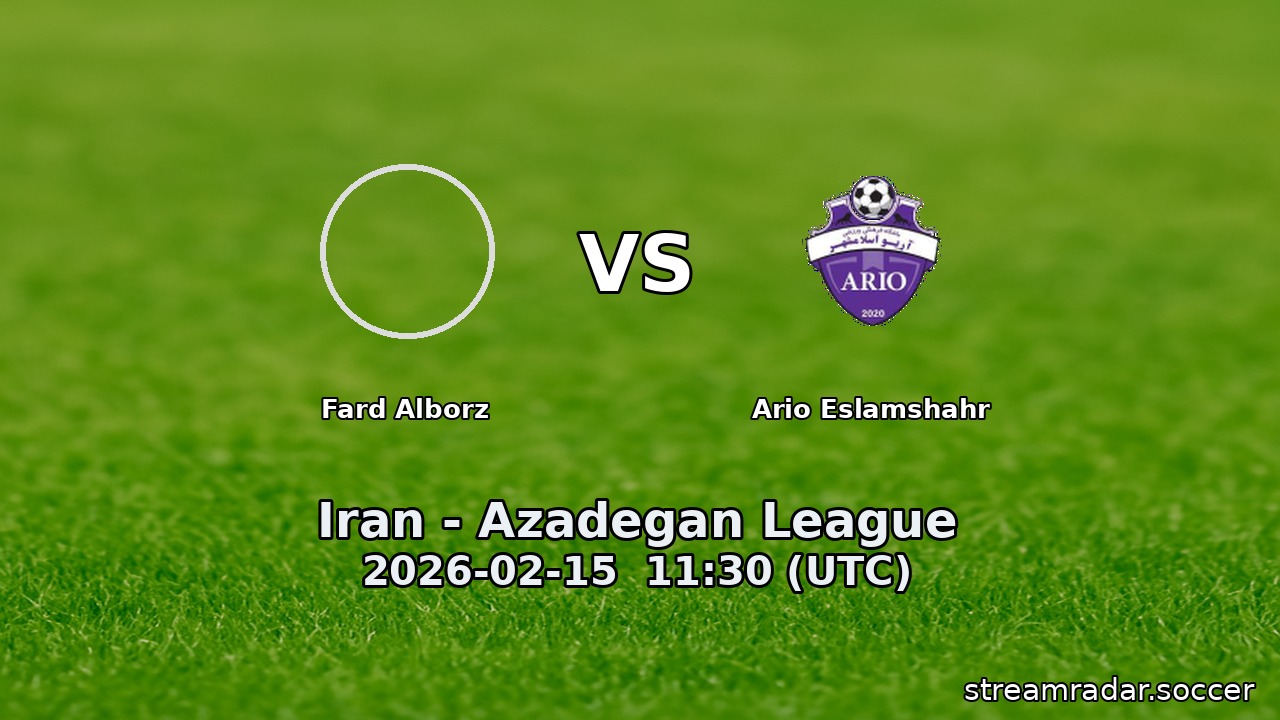 Fard Alborz vs Ario Eslamshahr