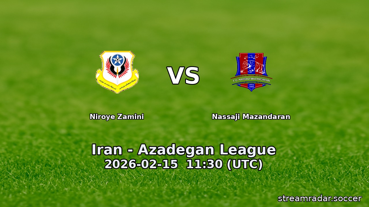 Niroye Zamini vs Nassaji Mazandaran