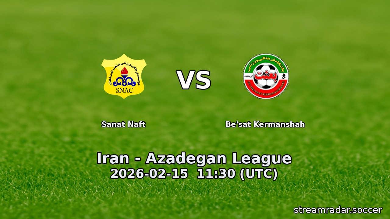 Sanat Naft vs Be'sat Kermanshah
