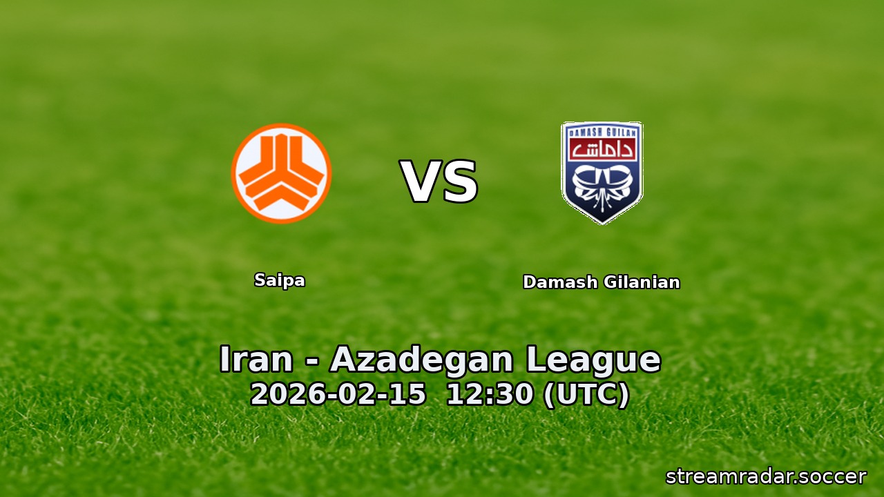 Saipa vs Damash Gilanian
