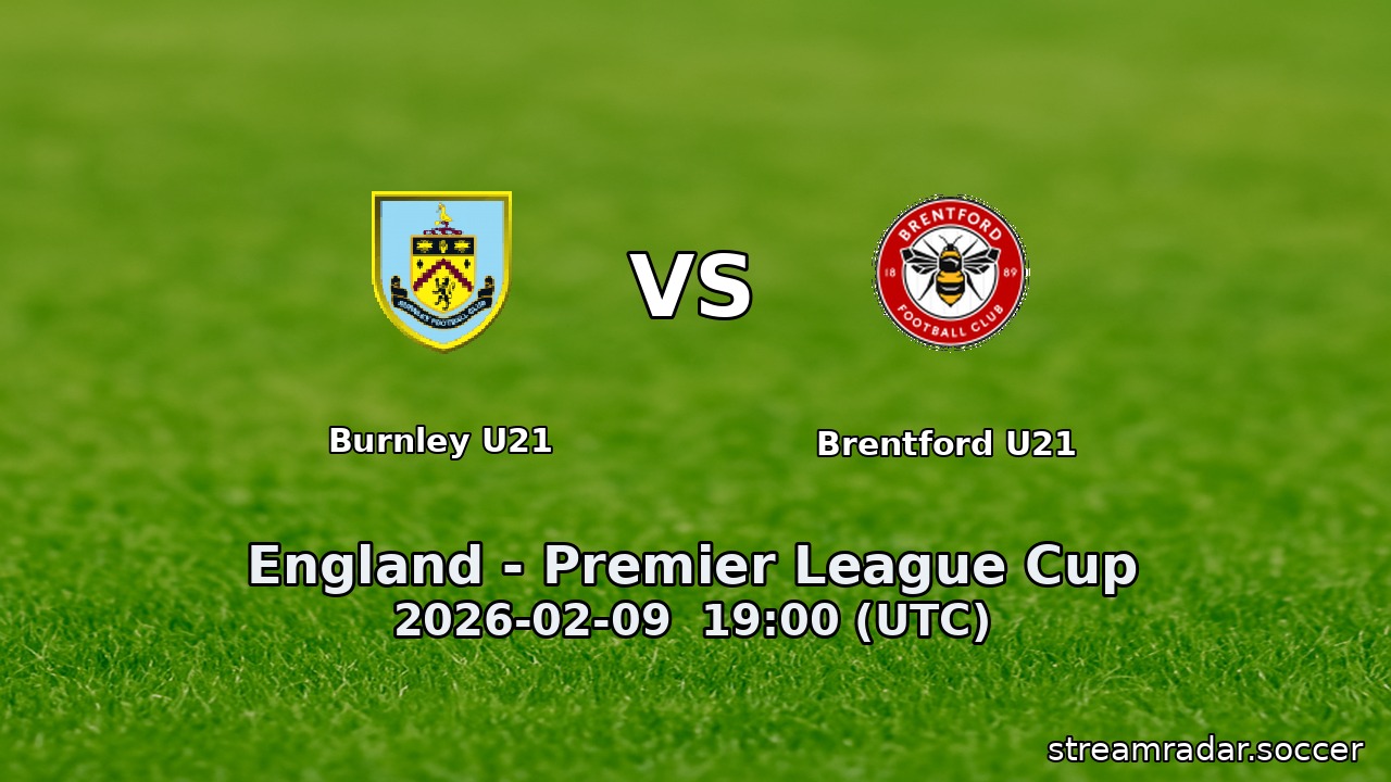 Burnley U21 vs Brentford U21