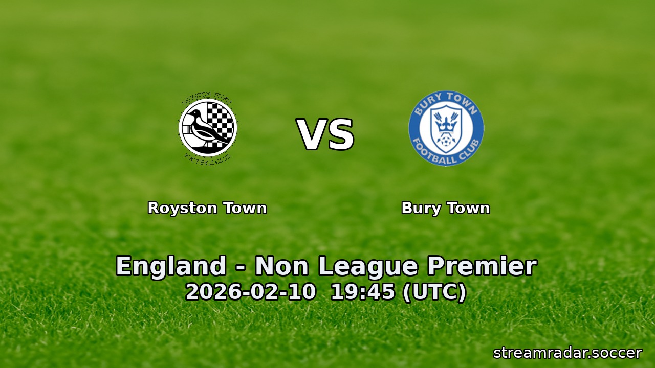 Royston Town vs Bury Town
