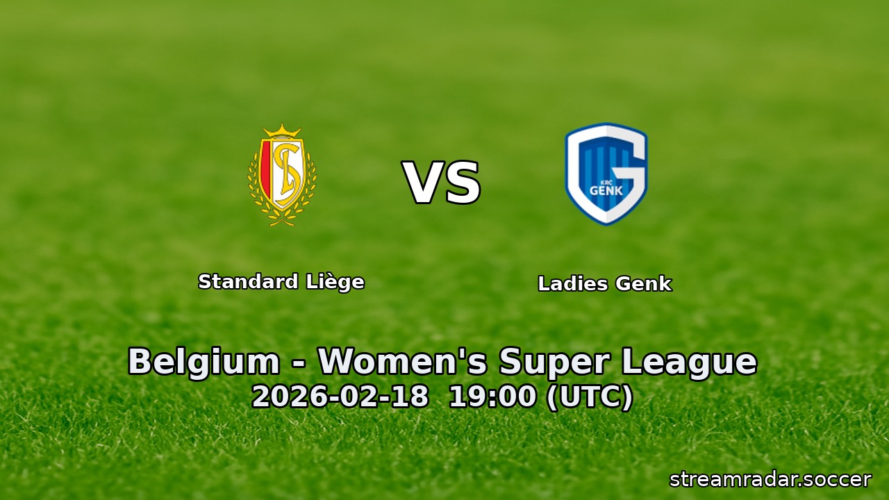 Standard Liège vs Ladies Genk