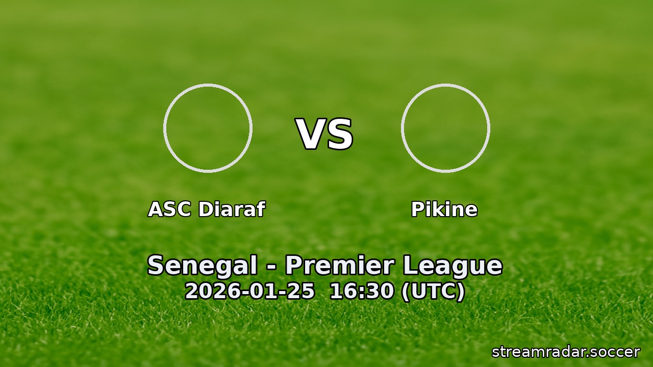 ASC Diaraf vs Pikine