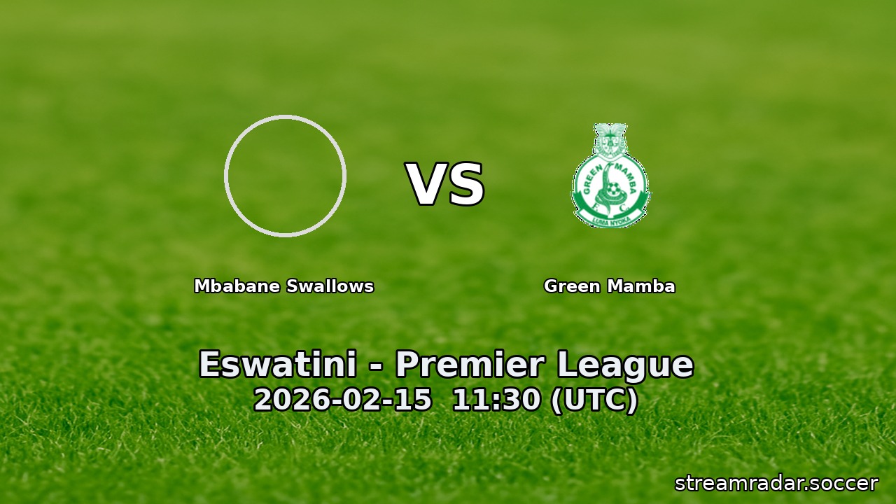 Mbabane Swallows vs Green Mamba