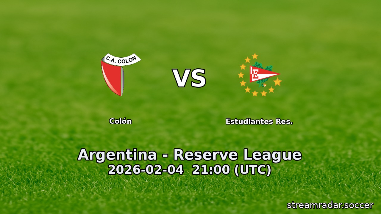 Colón vs Estudiantes Res.
