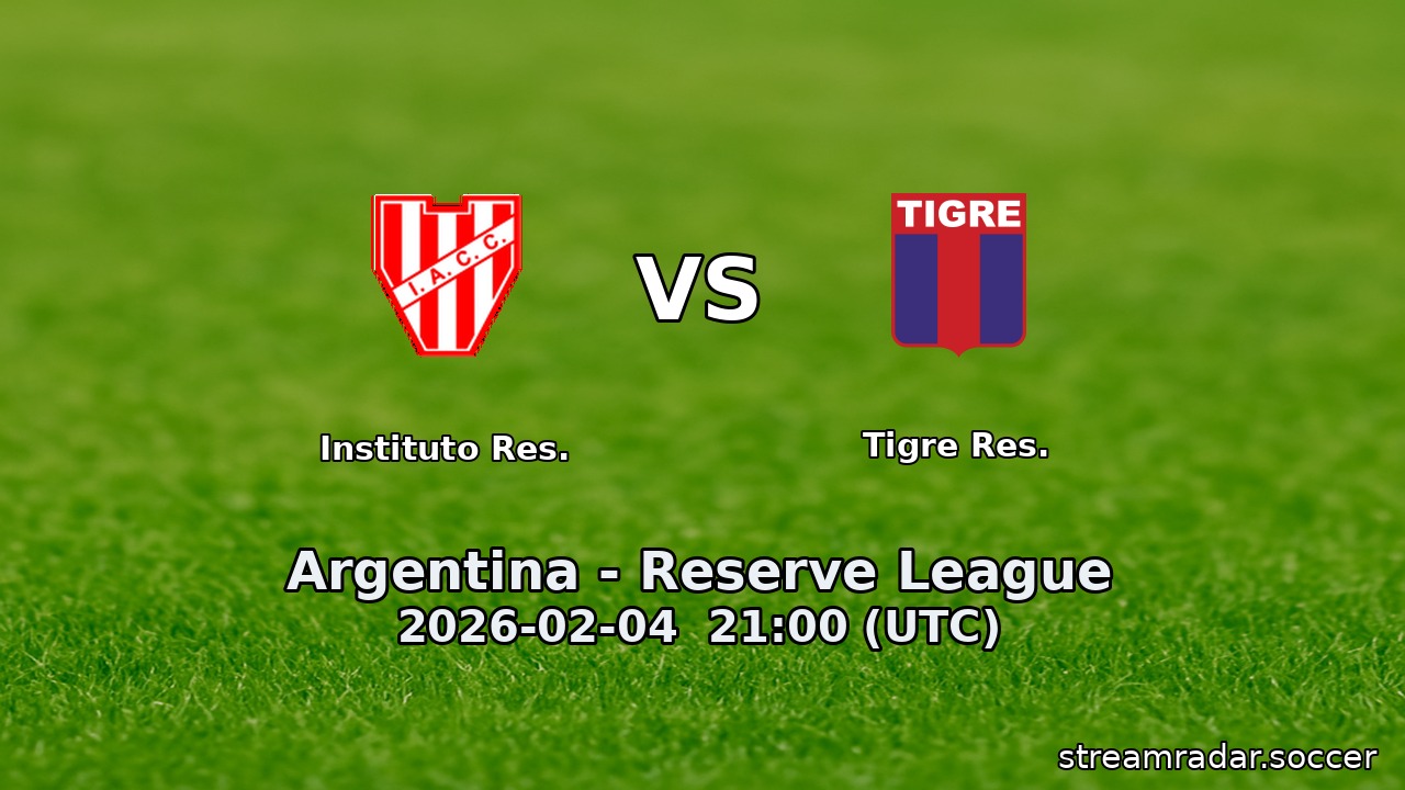 Instituto Res. vs Tigre Res.